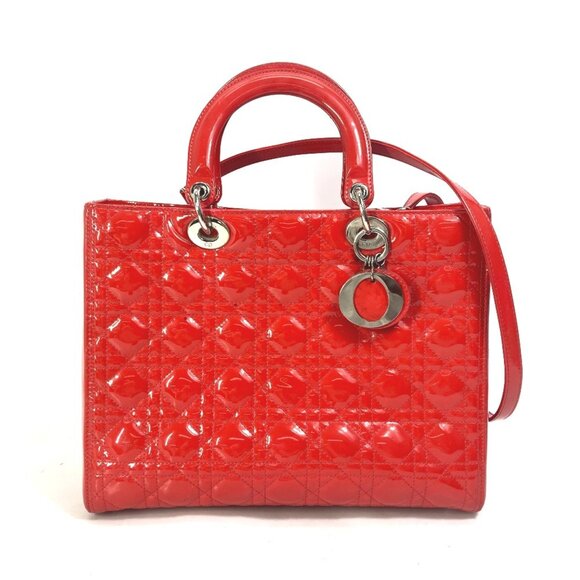 Dior Handbags - CHRISTIAN DIOR Red Shoulder Bag